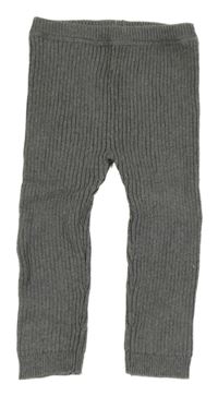 Šedé melírované žebrované kamaše F&F