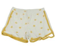 Bielo-okrové kraťasy so sluníčky George