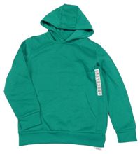 Nové - Tmavozelená mikina s kapsou a kapucí St. Bernard