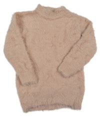 Staroružová chlpatá svetrová tunika