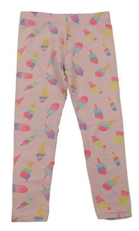 Růžové legíny se zmrzlinami Primark