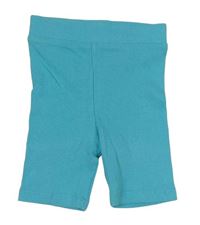 Azurové rebrované elastické kraťasy Primark