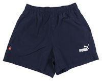 Tmavomodré plážové kraťasy s logom Puma