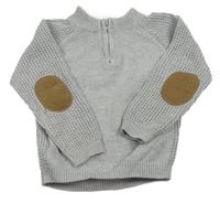 Sivý melírovaný sveter Primark
