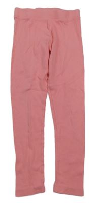 Neónově ružové rebrované legíny Primark