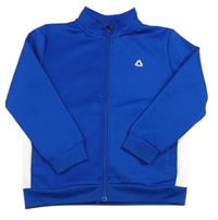 Safírovo-bílá sportovní propínací mikina Dunnes