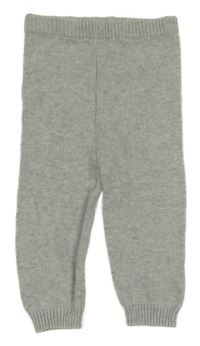 Šedé melírované pletené tepláky George