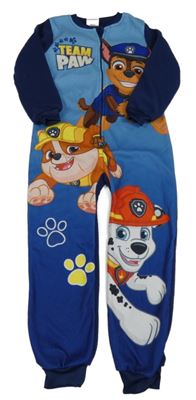 Modro-tmavomodrý fleecový overal - Paw Patrol Nickelodeon