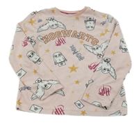 Růžová plyšová pyžamová mikina s Hedvikou Primark