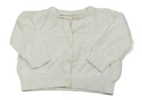 Smotanový perforovaný prepínaci sveter H&M