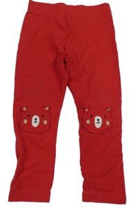 Červené legíny s medveďmi M&S