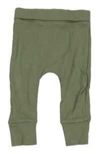 Khaki rebrované ľahké tepláky George