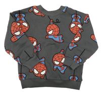 Tmavosivá mikina so Spidermanem H&M