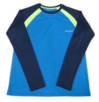 Modro-tmavomodré sportovní triko Dunnes