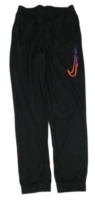 Černé sportovní funkční tepláky s logem Nike