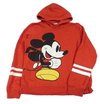 Červená mikina s Mickeym a kapucňou H&M