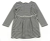 Černo-bílé pruhované šaty H&M