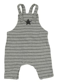 Sivé pruhované na traké tepláky s hviezdičkou Next