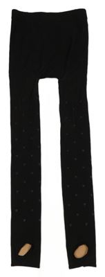 Černé baletní silonky se srdíčky 