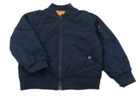 Tmavomodrý šusťákový lehce zateplený bomber Primark