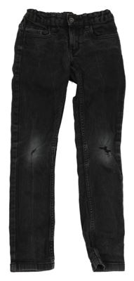 Černé skinny rifle s dírami C&A