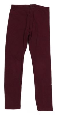 Vínové legíny H&M