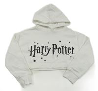 Biela crop mikina s kapucí - Harry Potter