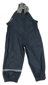 Tmavomodré nepromokavé laclové kalhoty 