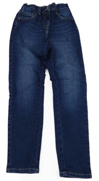 Tmavomodré skinny rifle Next