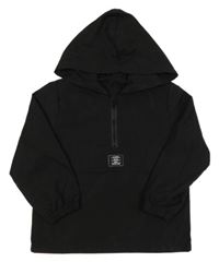 Čierna ľahká bunda s kapucňou shein