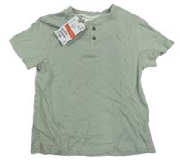 Nové - zelené tričko s gombíkmi H&M