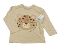 Nové - Béžové triko s leopardem Matalan