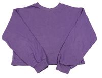 Fialová crop mikina H&M