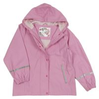 Svetloružová vodeodolná jarná bunda s kapucňou Lupilu