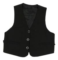 Černá společenská vesta 