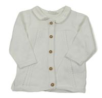 Biely vzorovaný prepínaci sveter s golierikom Next