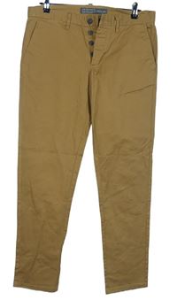 Pánské béžové slim kalhoty Primark vel. 32/30