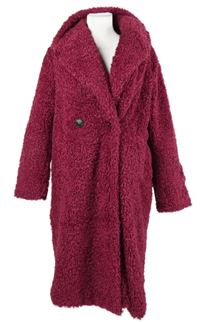 Dámsky purpurový buklé kabát Papaya