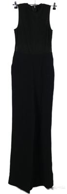 Dámský černý kalhotový palazzo overal s tylovým živůtkem H&M