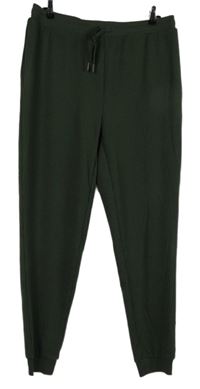 Dámske khaki rebrované tepláky Primark