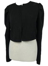 Nové - Dámsky čierny crop cardigán Shein