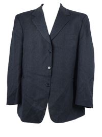 Pánske tmavomodré vlnené sako