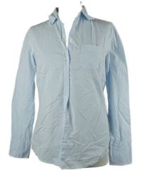 Dámská světlemodro-bílá proužkovaná halenka Gina Benotti