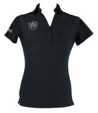 Dámské černé sportovní funkční tričko s límečkem Under Armour 