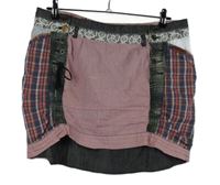 Dámska ružovo-kockovaná plátenná sukňa Khujo