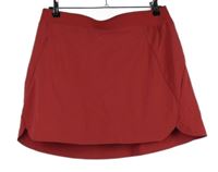 Dámská červená šusťáková sporotvní sukně se všitými kraťasy 
