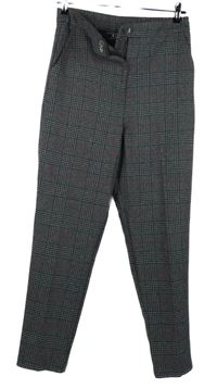 Dámske sivo-čierne kockované nohavice Lipsy