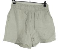 Dámské béžové lněné volné kraťasy H&M