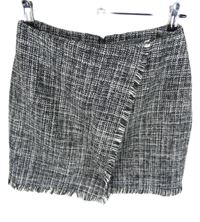Dámska čierno-biela melírovaná pletená sukňa Primark