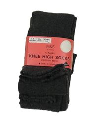5x tmavošedé ponožky M&S